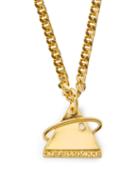 Matchesfashion.com Off-white - Triangular Logo Necklace - Mens - Gold