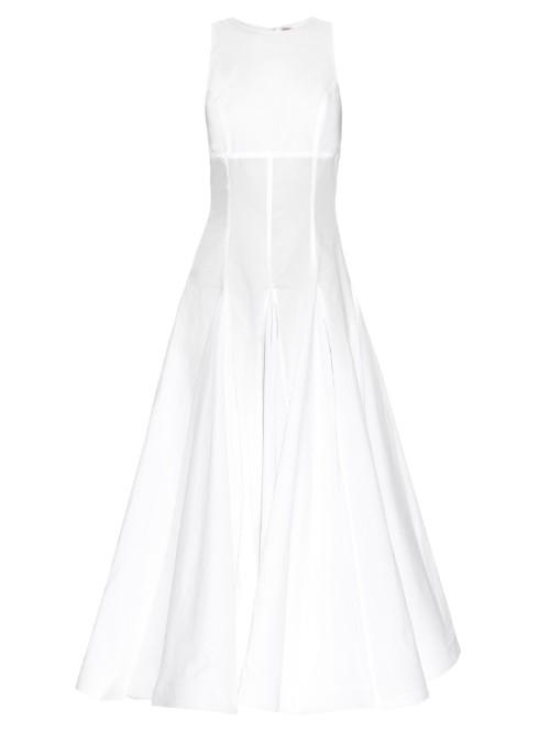 Natasha Zinko Flounce-hem Cotton Maxi Dress