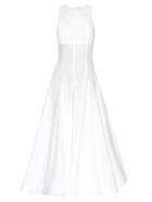 Natasha Zinko Flounce-hem Cotton Maxi Dress