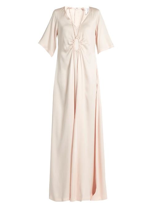Rosie Assoulin Tie-neck Silk-faille Gown