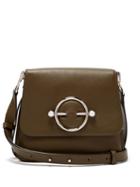 Matchesfashion.com Jw Anderson - Disc Leather Cross Body Bag - Womens - Khaki