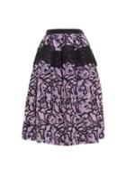 Matchesfashion.com Balenciaga - Dahlia Cloqu Midi Skirt - Womens - Black Pink