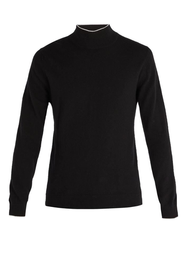 Altea Intarsia-stripe Roll-neck Wool Sweater