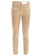 Matchesfashion.com Haider Ackermann - Picea Satin And Velvet Trousers - Womens - Cream Multi