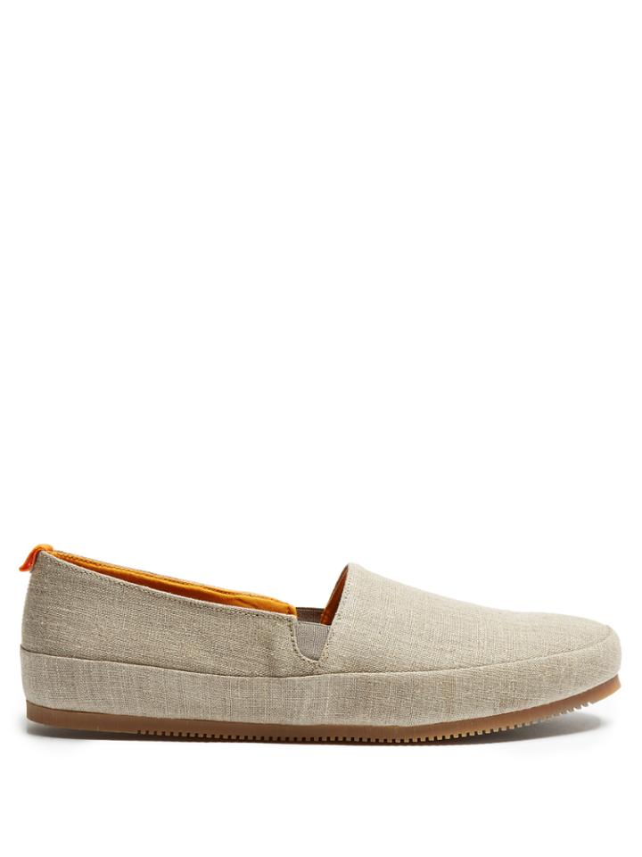 Mulo Linen Loafers