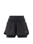 Matchesfashion.com Adidas By Stella Mccartney - Truepurpose Stretch-jersey Running Shorts - Womens - Black