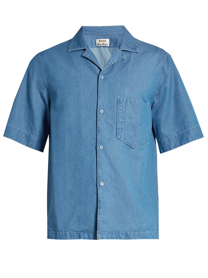Acne Studios Elm Short-sleeved Denim Shirt