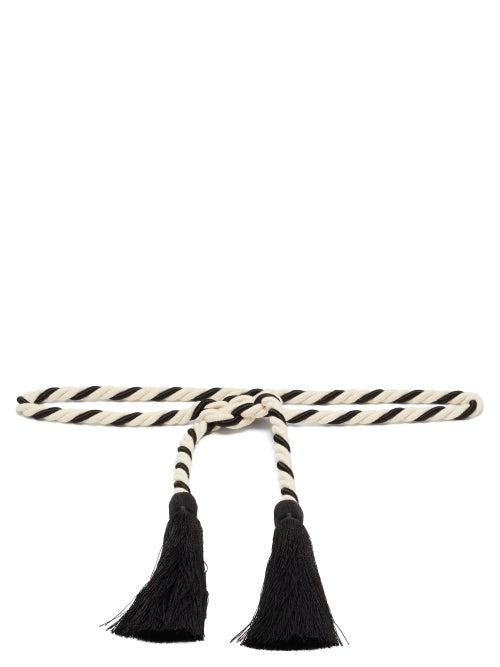 Matchesfashion.com Zeus + Dione - Sarma Tasselled Belt - Womens - Black White