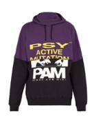 Matchesfashion.com P.a.m. - Halfway Cotton Hooded Sweatshirt - Mens - Purple