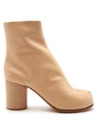 Matchesfashion.com Maison Margiela - Tabi Split Toe Leather Ankle Boots - Womens - Nude