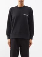 4 Moncler Hyke - Logo-print Cotton-blend Jersey Sweatshirt - Womens - Black