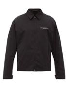 Matchesfashion.com Fearofgodzegna - Logo-print Cotton-blend Jacket - Mens - Black