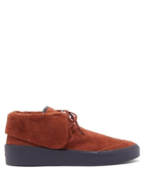 Matchesfashion.com Fear Of God - Suede Chukka Boots - Mens - Burgundy
