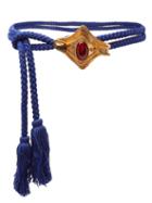 Matchesfashion.com Sonia Petroff - Manta Tasselled-rope Belt - Womens - Blue Multi