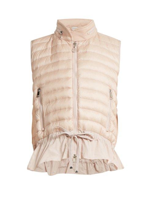 Matchesfashion.com Moncler - Quilted Down Gilet - Womens - Light Pink