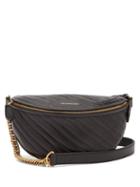 Matchesfashion.com Balenciaga - Souvenirs Xxs Logo Debossed Leather Belt Bag - Womens - Black