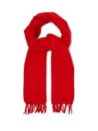 Matchesfashion.com Raey - Herringbone Knit Cashmere Scarf - Womens - Red