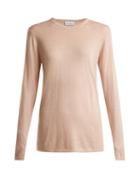 Matchesfashion.com Raey - Long Line Fine Knit Cashmere Sweater - Womens - Nude
