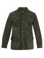 Éditions M.r Point-collar Patch-pocket Suede Jacket