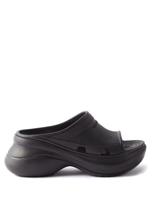 Balenciaga - X Crocs Rubber Clogs - Womens - Black