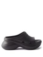 Balenciaga - X Crocs Rubber Clogs - Womens - Black