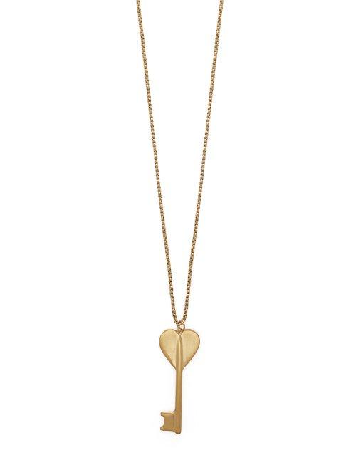 Matchesfashion.com Jw Anderson - Heart Key Pendant Necklace - Womens - Gold