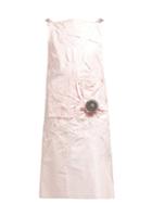 Matchesfashion.com Calvin Klein 205w39nyc - Brooch Embellished Silk Taffeta Dress - Womens - Pink