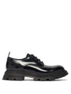 Matchesfashion.com Alexander Mcqueen - Wander Exaggerated-sole Leather Shoes - Womens - Black