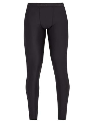 Matchesfashion.com P.e Nation - Front Score Compression Leggings - Mens - Black