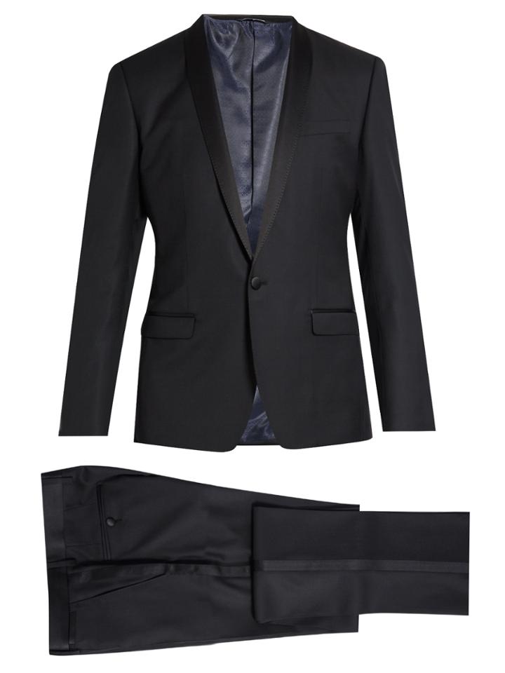 Dolce & Gabbana Shawl-lapel Wool And Silk-blend Tuxedo