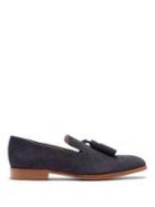 Matchesfashion.com Jimmy Choo - Foxley Tassel Embellished Suede Loafers - Mens - Navy