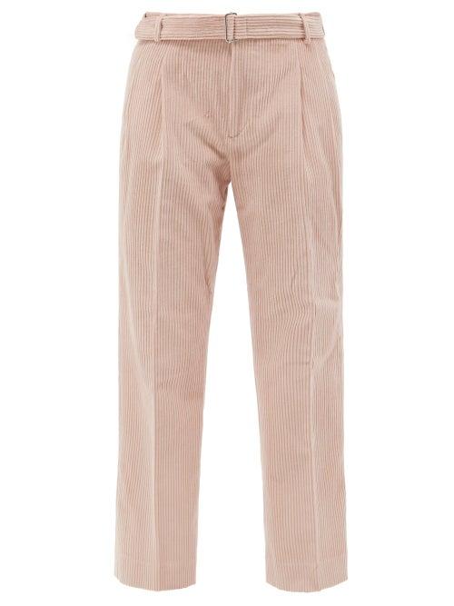 Officine Gnrale - Marilou Pleated Cotton-corduroy Trousers - Womens - Light Pink