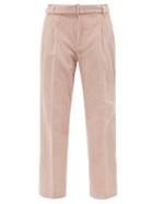 Officine Gnrale - Marilou Pleated Cotton-corduroy Trousers - Womens - Light Pink