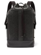 Matchesfashion.com Bottega Veneta - Intrecciato Leather Backpack - Mens - Black Grey