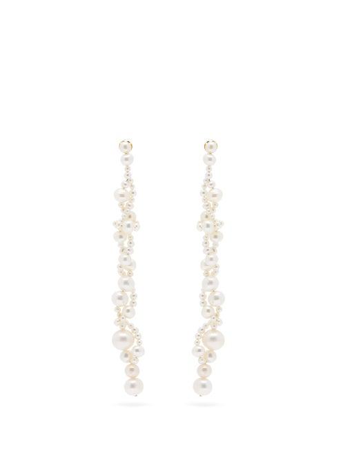 Matchesfashion.com Completedworks - Running For The Hills Pearl & Vermeil Earrings - Womens - Pearl