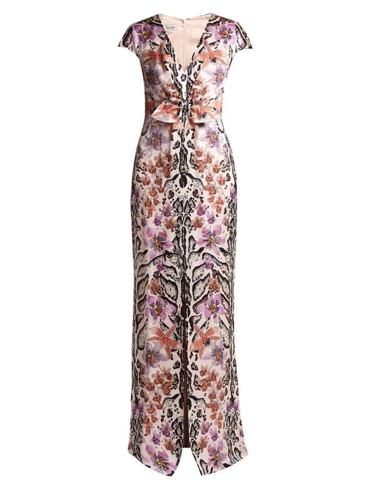 Temperley London Safari-print Silk Dress