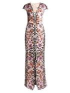 Temperley London Safari-print Silk Dress