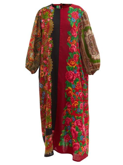Rianna + Nina - Printed Vintage-wool Maxi Dress - Womens - Multi