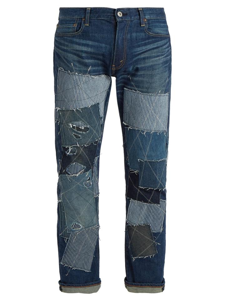 Junya Watanabe X Levis Patchwork-detailed Jeans