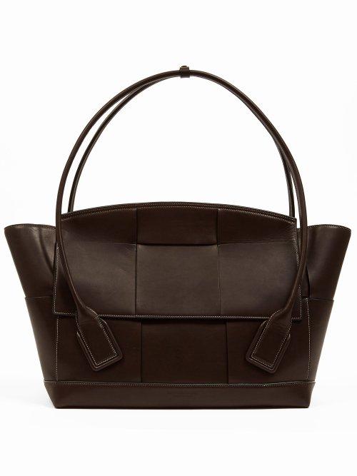 Matchesfashion.com Bottega Veneta - Large Blown Out Intrecciato Leather Bag - Womens - Brown