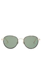 Matchesfashion.com Cartier Eyewear - C De Cartier Round Titanium Sunglasses - Womens - Gold