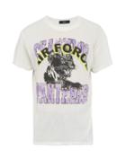 Matchesfashion.com Amiri - Channing Panthers Print Mesh T Shirt - Mens - White