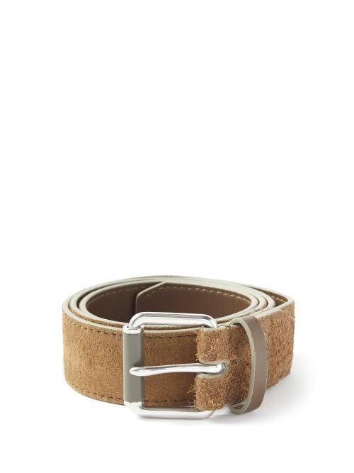 Paul Smith - Suede Belt - Mens - Brown
