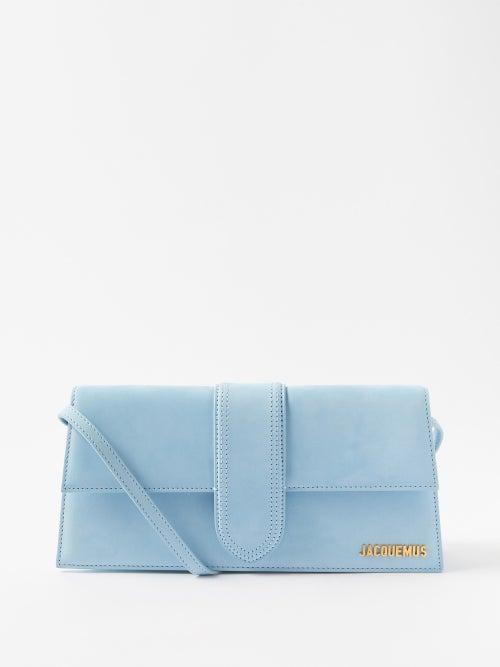 Jacquemus - Bambino Leather Shoulder Bag - Womens - Light Blue