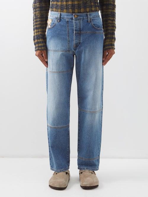 Nick Fouquet - Venusto Paneled Jeans - Mens - Blue