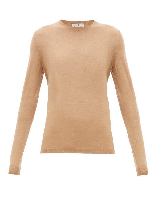 Matchesfashion.com Giuliva Heritage Collection - The Esthia Virgin Wool Sweater - Womens - Camel
