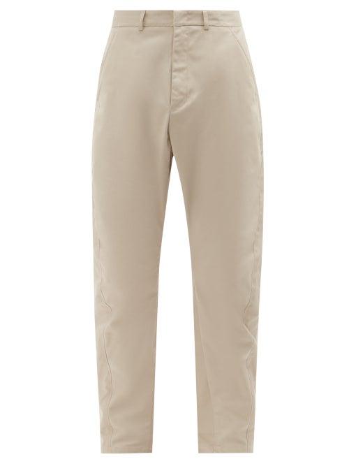 Tom Wood - Purth Cotton Herringbone-twill Trousers - Mens - Cream