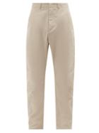 Tom Wood - Purth Cotton Herringbone-twill Trousers - Mens - Cream