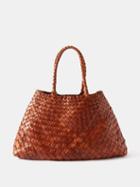 Dragon Diffusion - Santa Croce Large Woven-leather Basket Bag - Womens - Tan