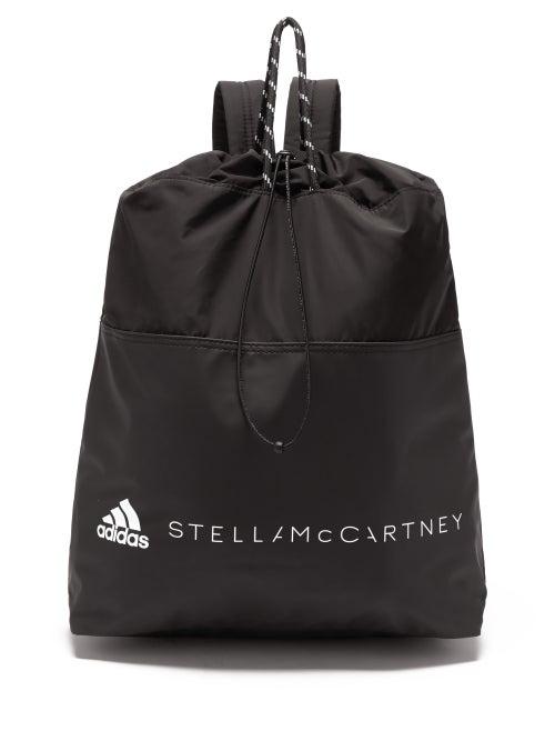 Adidas By Stella Mccartney - Drawstring Recycled-nylon Backpack - Womens - Black Multi